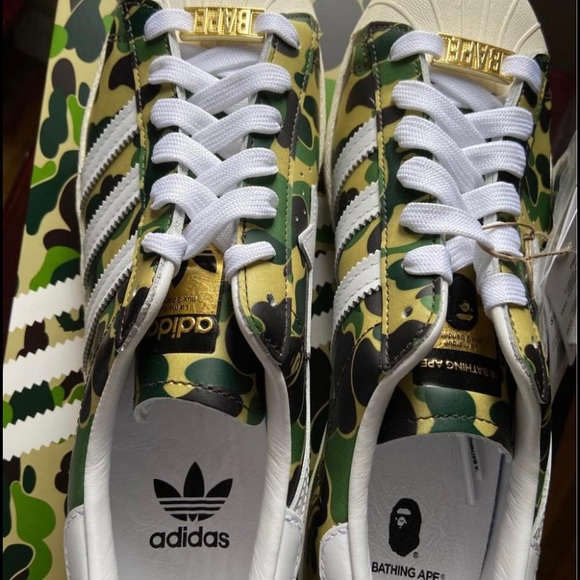Bape X Adidas Superstar ABC Green Camo - Picture 3 of 4